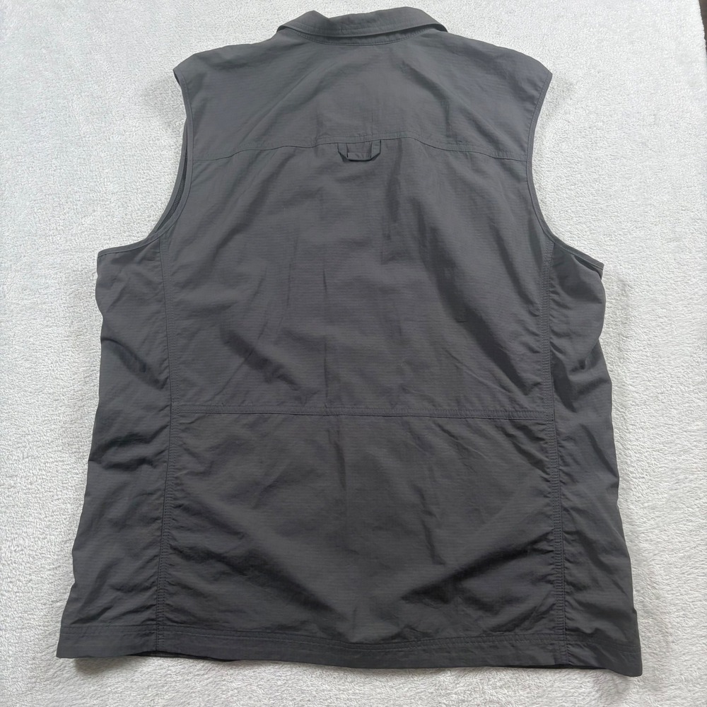 Eddie Bauer Travex Atlas Utility Vest Mens TXL Gray Nylon Ripstop Fishing Hiking - Picture 7 of 8